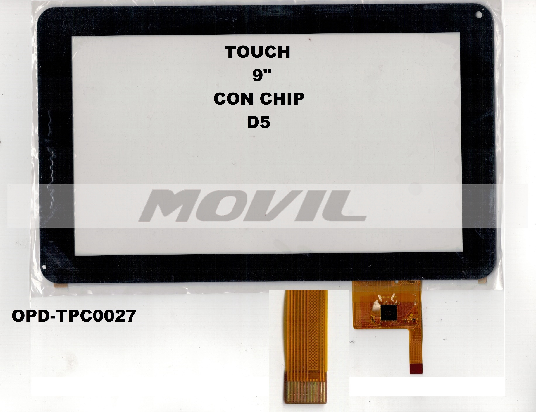 Touch tactil para tablet flex 9 inch CON CHIP D5 OPD-TPC0027